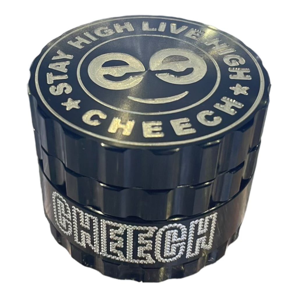Cheech Retro 4 - Part Grinder black - grinders - the wee smoke shop