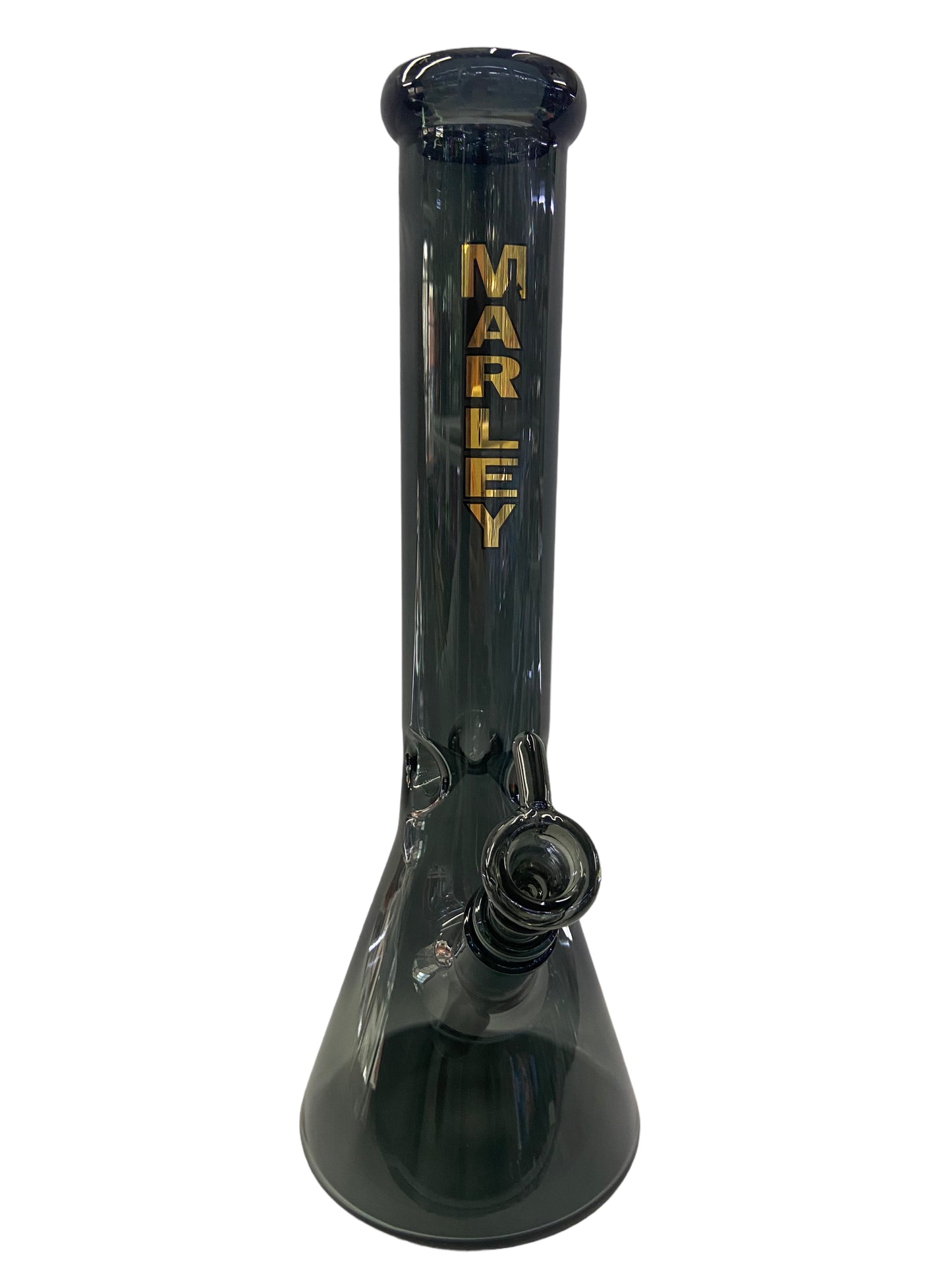 Marley Colored Glass Beaker Bong (14") Teal - Glass Bong - the Wee Smoke Shop