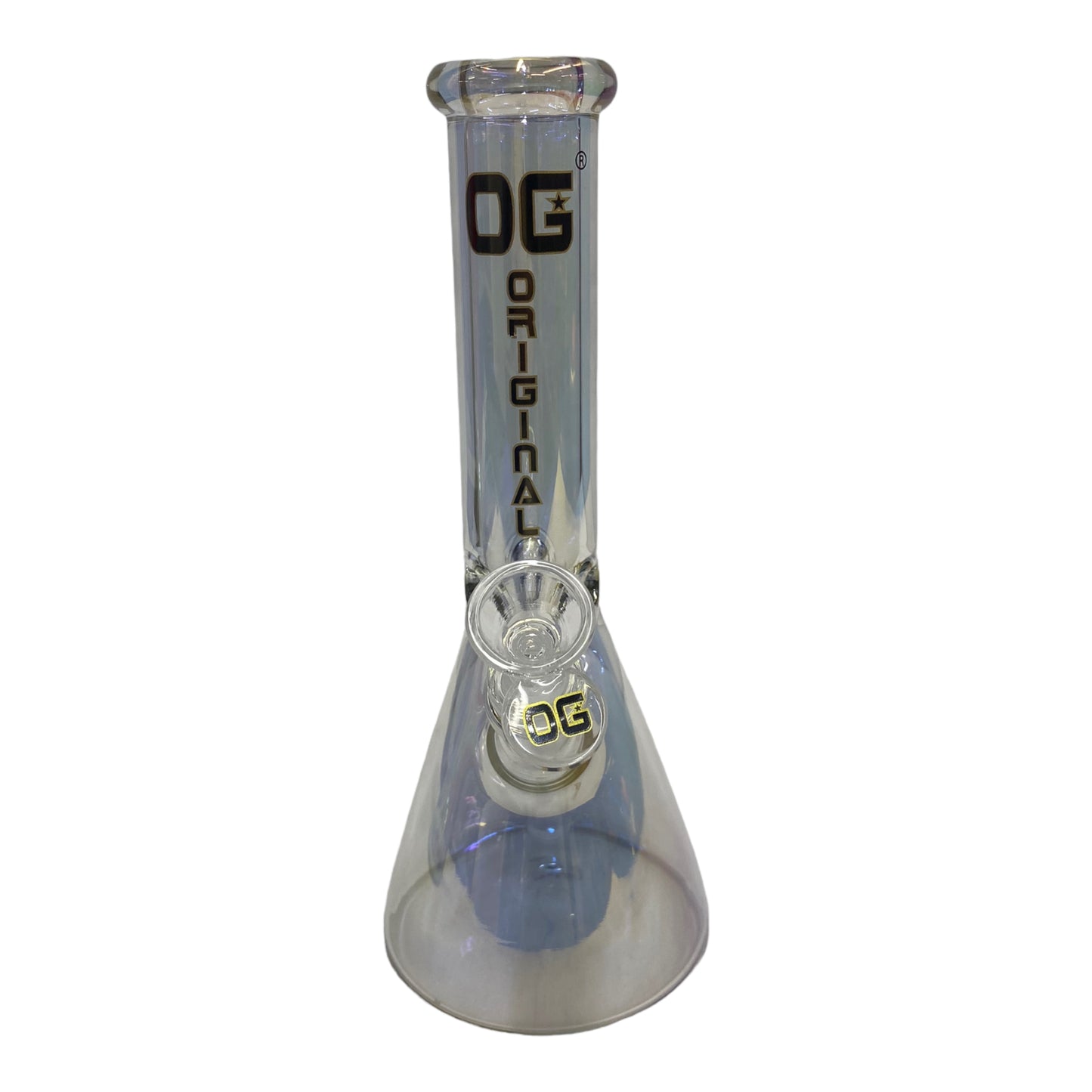 Blue-OG 10" Metallic Beaker Bong-The Wee Smoke Shop