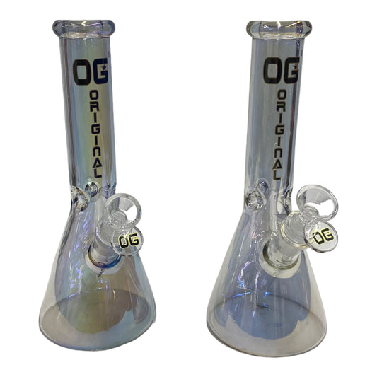 OG 10" Metallic Beaker Bong-The Wee Smoke Shop