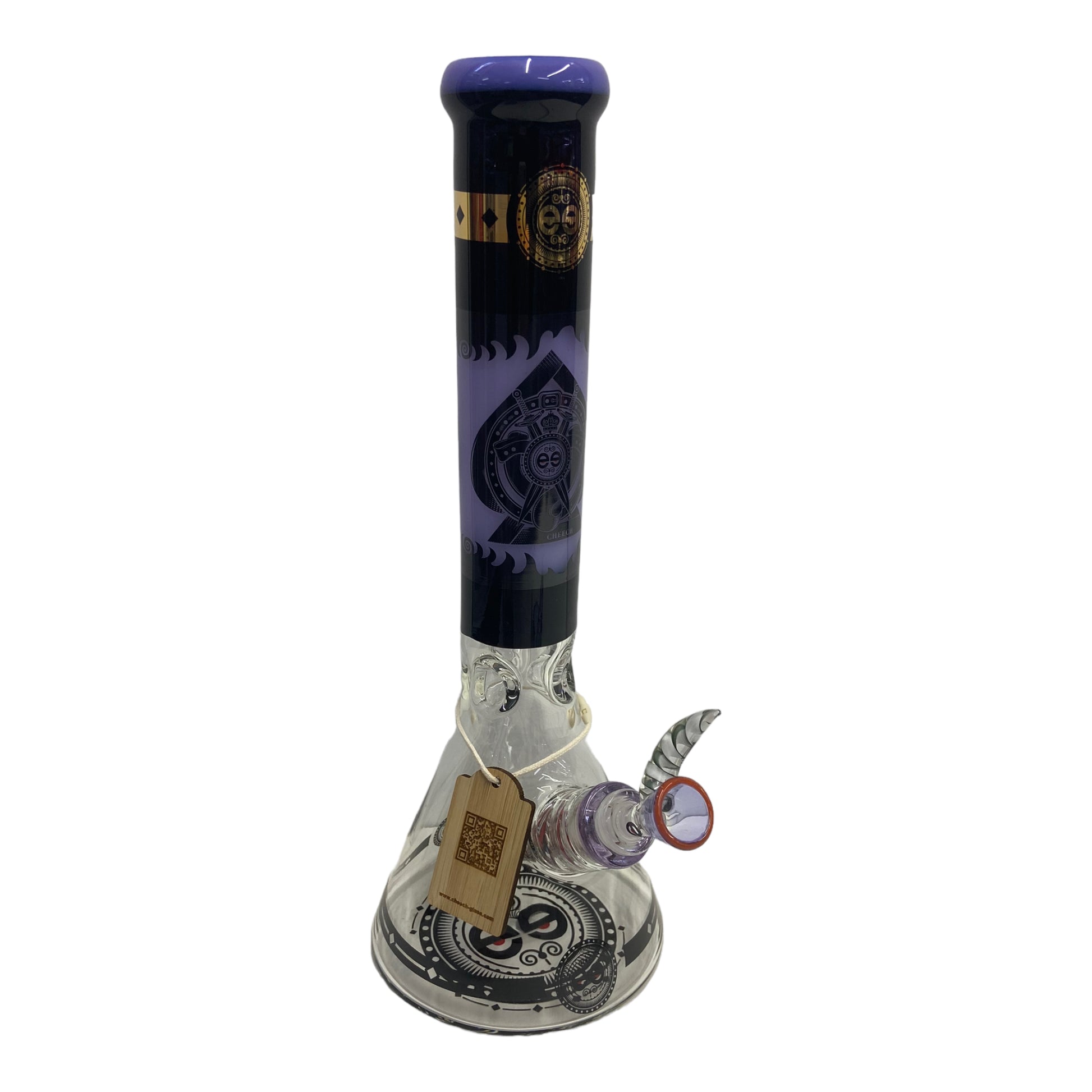 Purple-Cheech 14" Protest the Crest 7mm Bong-The Wee Smoke Shop