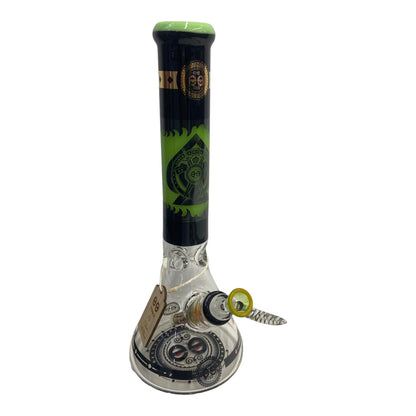 Green-Cheech 14" Protest the Crest 7mm Bong-The Wee Smoke Shop