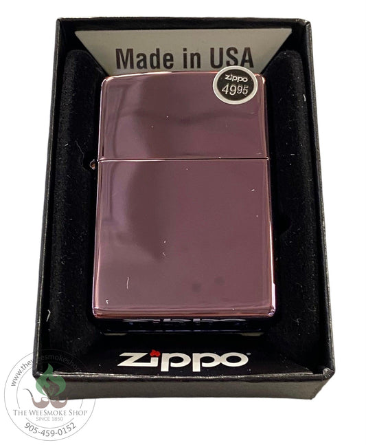 Zippo Polish Purple Lighter - zippo - the wee smoke shop