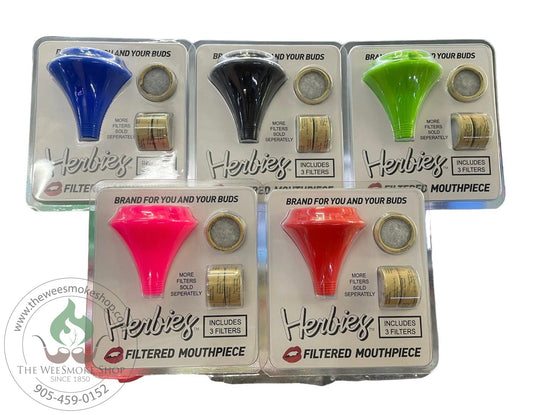 Herbies Filtered Mouthpiece - All colours - The Wee Smoke Shop