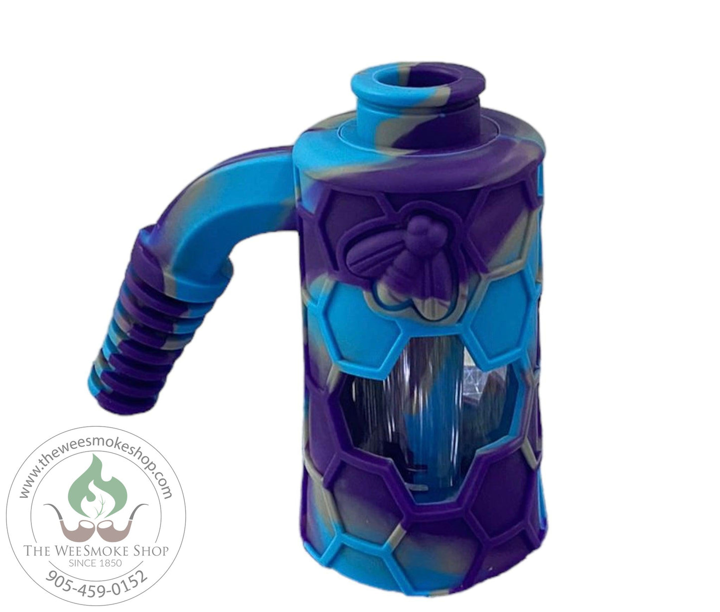 Purple-Silicone Ash Catcher (14mm and 18mm) 45°-Ash Catchers-The Wee Smoke Shop