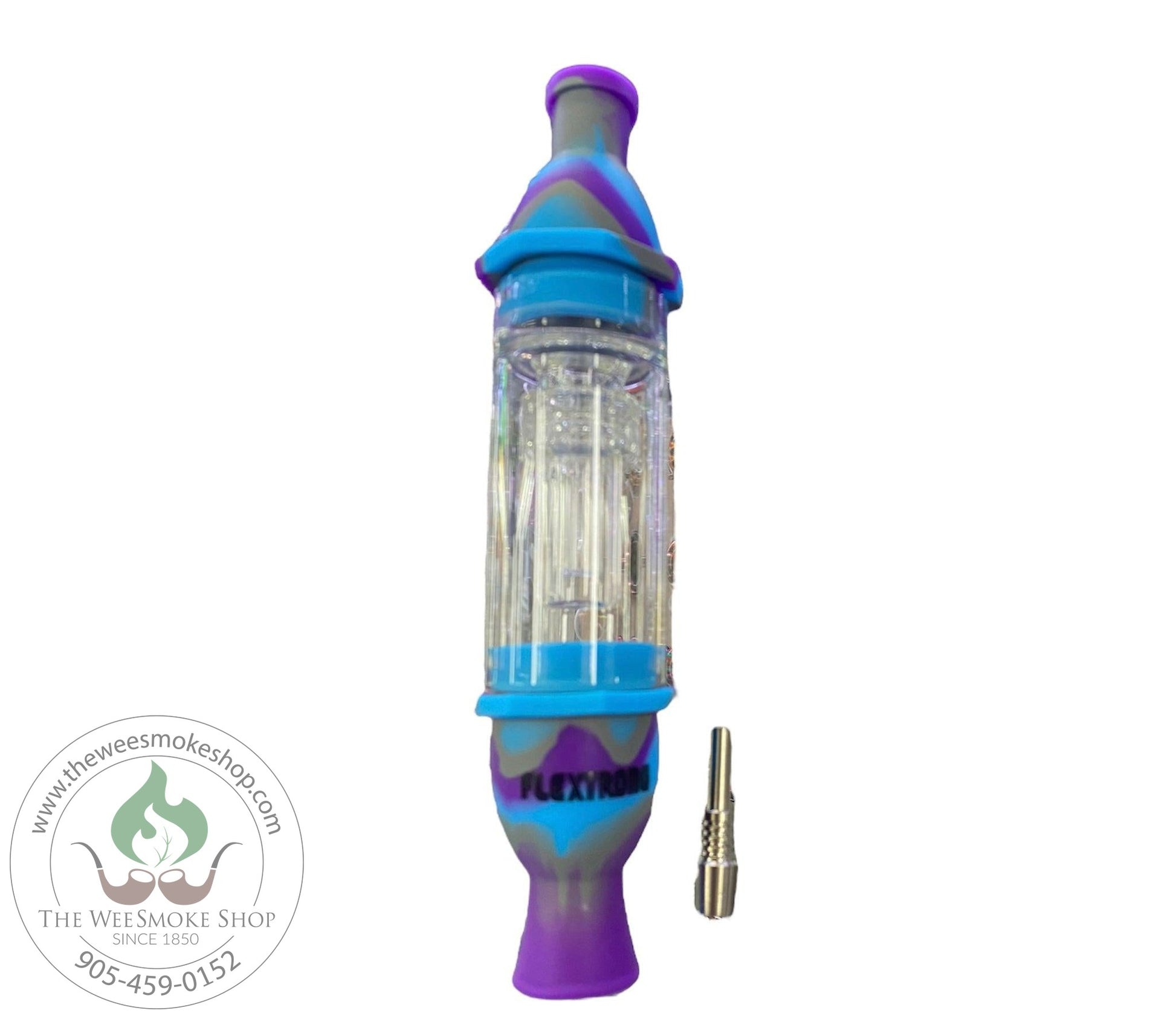 Purple-Silicone Hybrid (20") Nectar Collector-Dab Rigs-The Wee Smoke Shop