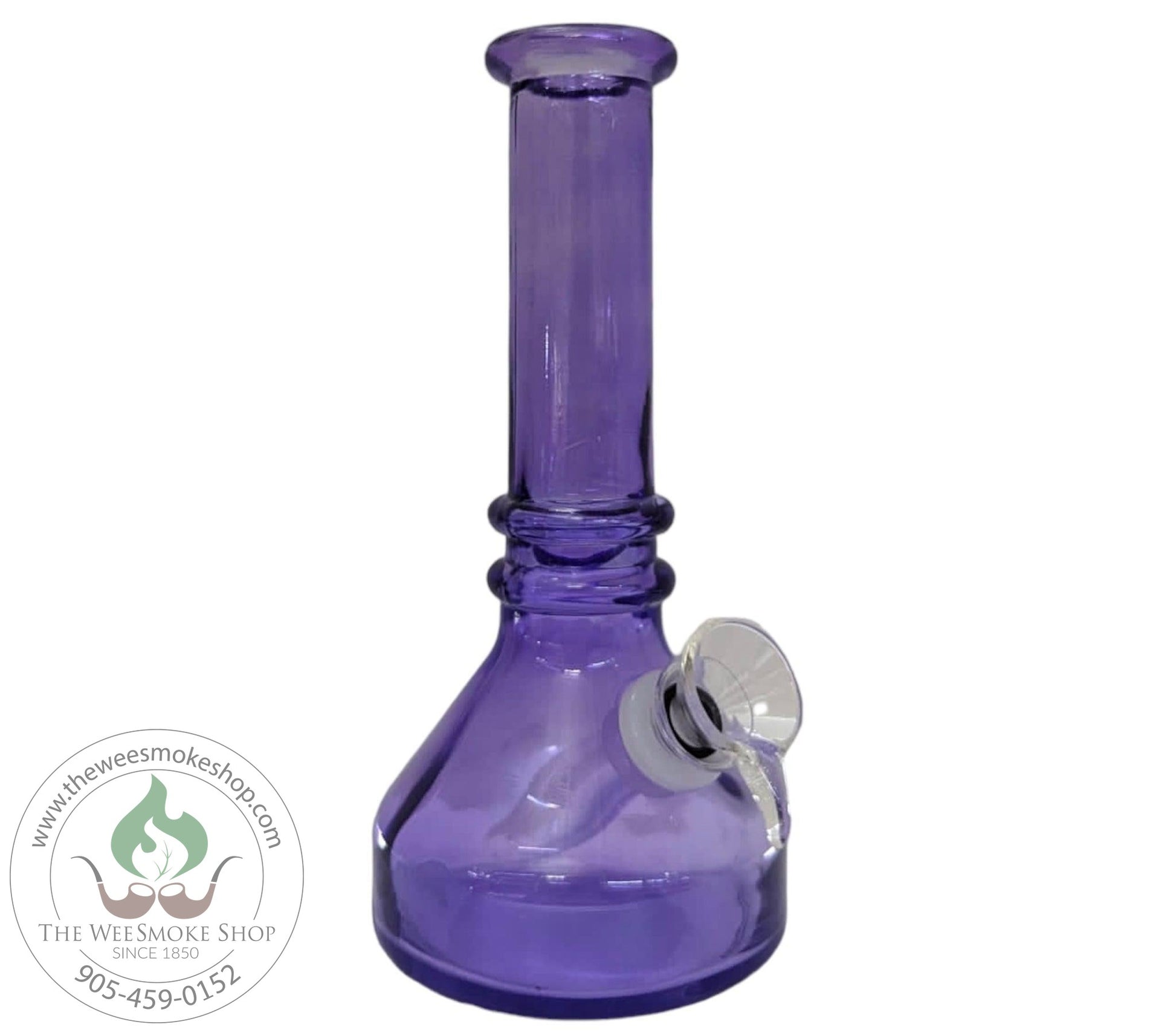 Purple-Colourful 6" Glass Bong-Bongs-The Wee Smoke Shop