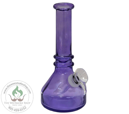 Purple-Colourful 6" Glass Bong-Bongs-The Wee Smoke Shop