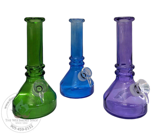 Colourful 6" Glass Bong-Bongs-The Wee Smoke Shop