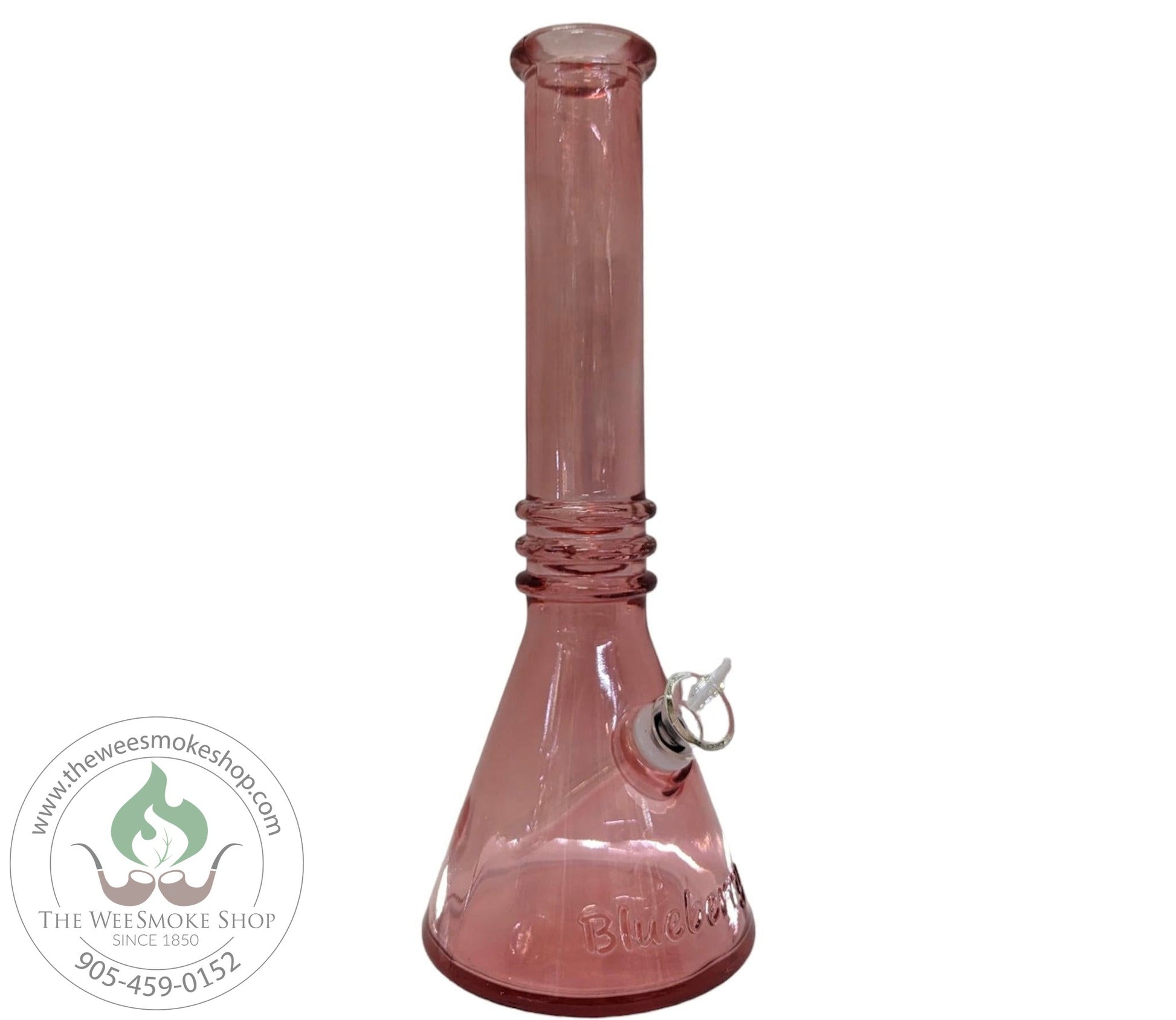 Red-Colourful 12" Textured Bong-Bongs-The Wee Smoke Shop
