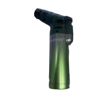 Green-Maven Single Flame Swivel Torch-Torch Lighter-The Wee Smoke Shop