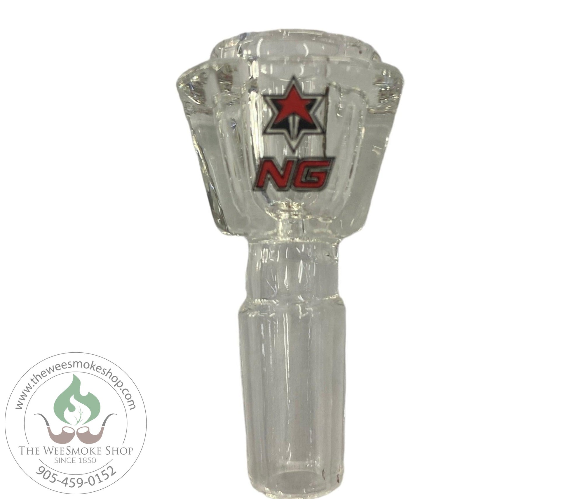 Red-Nice Glass 14mm Crystal Bowl-The Wee Smoke Shop