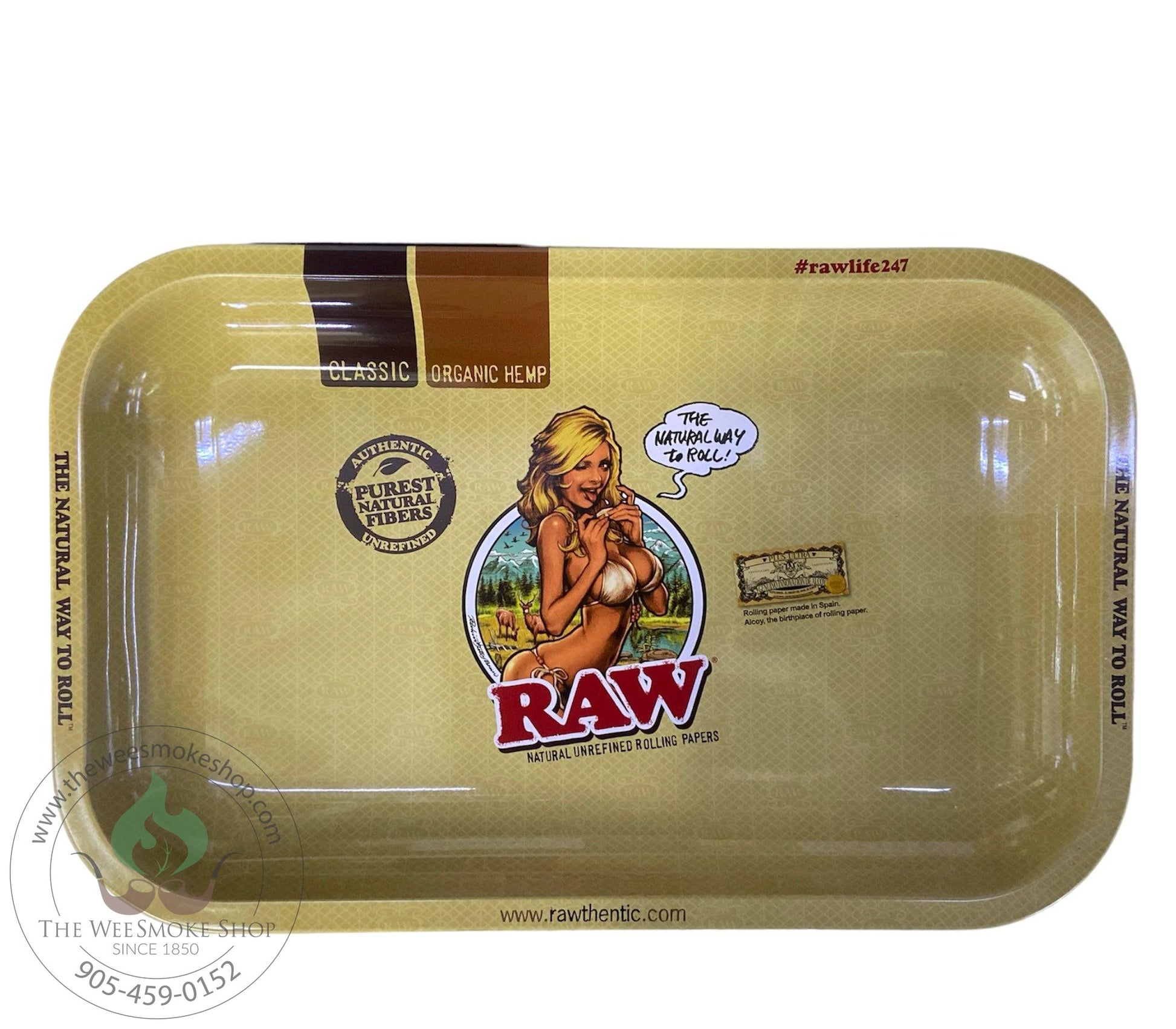 Small-Raw Girl Rolling Tray-The Wee Smoke Shop