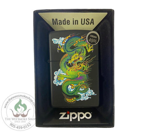 Zippo Green Dragon-Lighters-The Wee Smoke Shop
