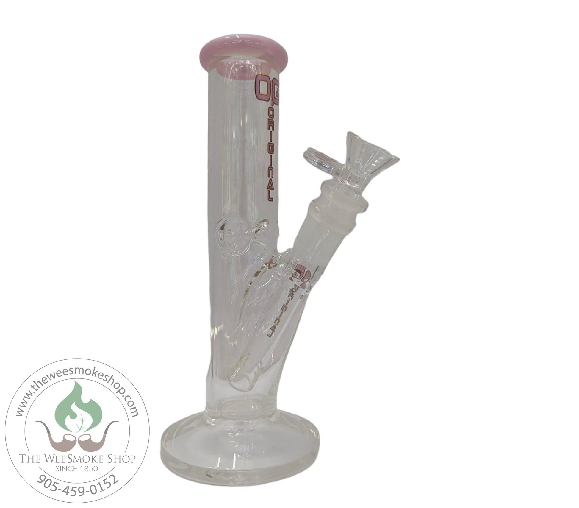 Solid Pink-OG 8" Straight Shooter Bong-Bongs-The Wee Smoke Shop