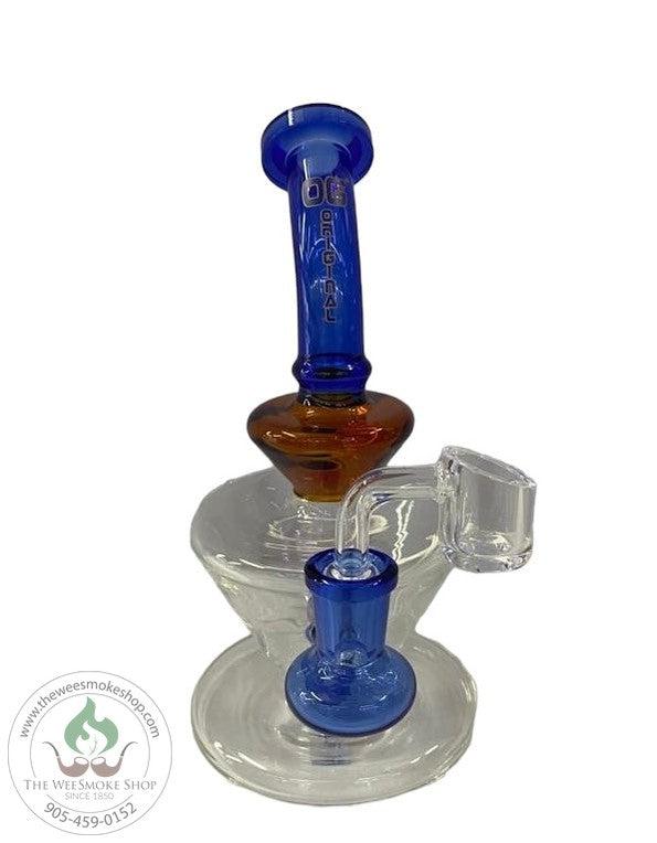 OG Colored Rig (7.5") Blue - Dab Rigs - The Wee Smoke Shop