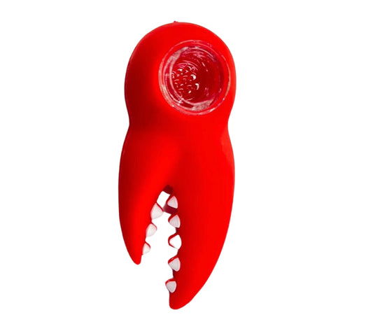 Silicone Lobster Claw Hand Pipe 4" - Silicone Pipes - The Wee Smoke Shop