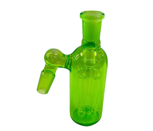 Colored 14mm 45 Degree Ash Catcher Green - Ash Catcher - The Wee Smoke Shop
