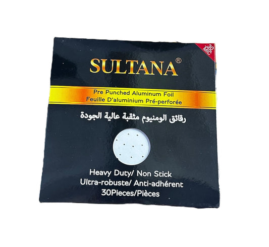 Sultana Pre Punched Aluminum Foil - Hookah Accessories - The Wee Smoke Shop