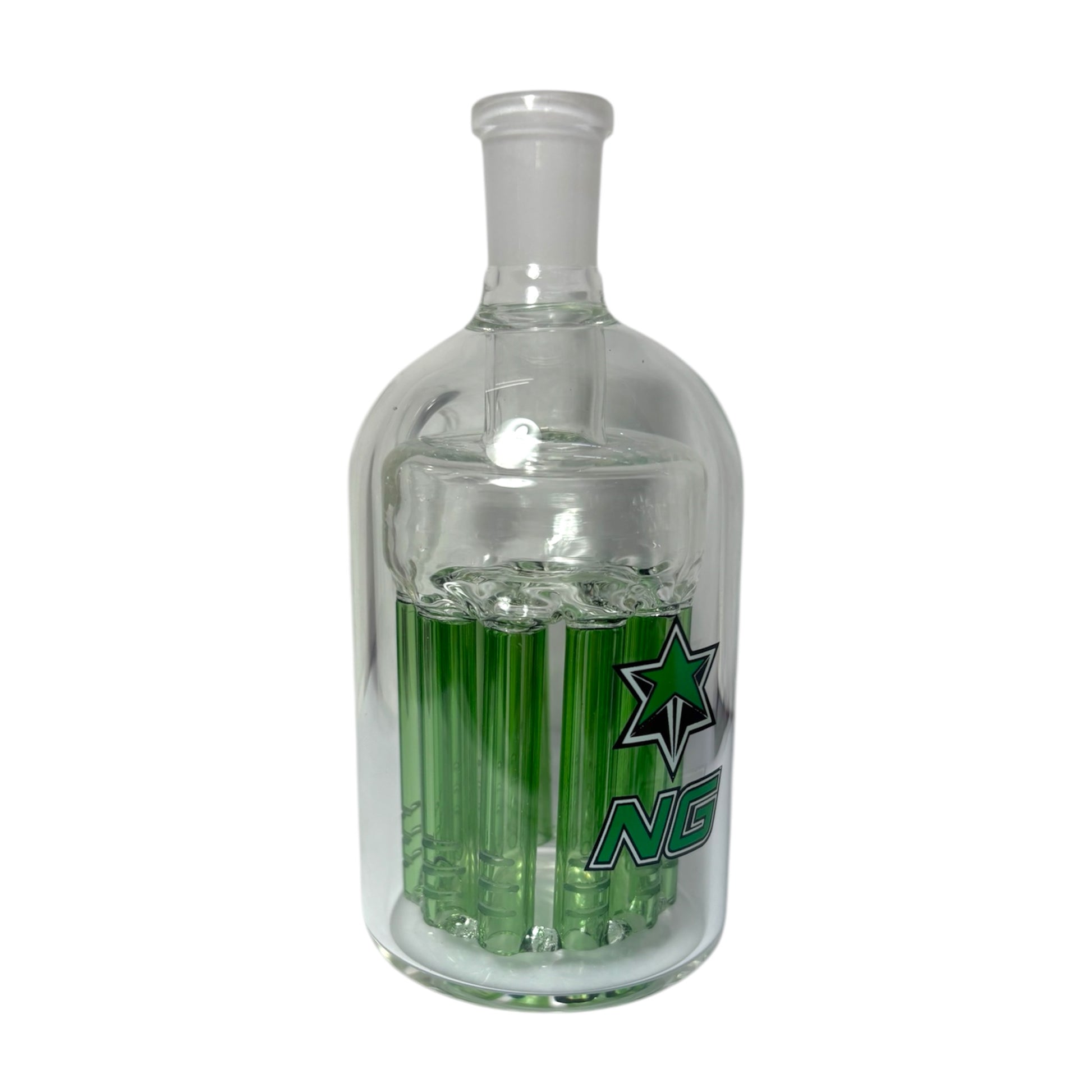 Nice Glass 14mm Ash Catcher Jellyfish Perc (45°)-Green-The Wee Smoke Shop