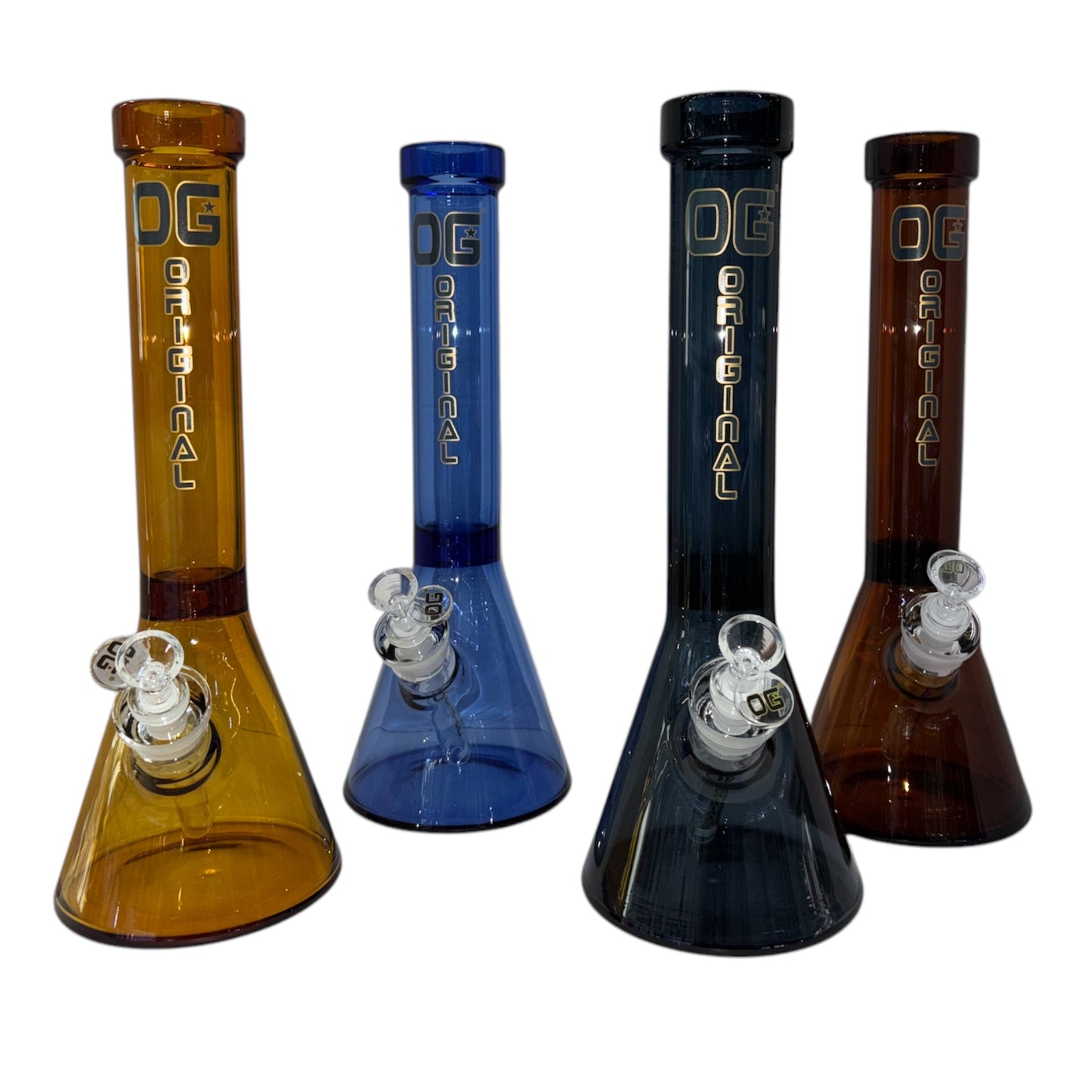 OG 14.5" Solid Colour Beaker Bong (7mm)-The Wee Smoke Shop