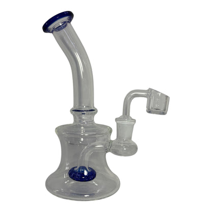 OG 6" Showerhead Perc Dab Rig-Blue-The Wee Smoke Shop