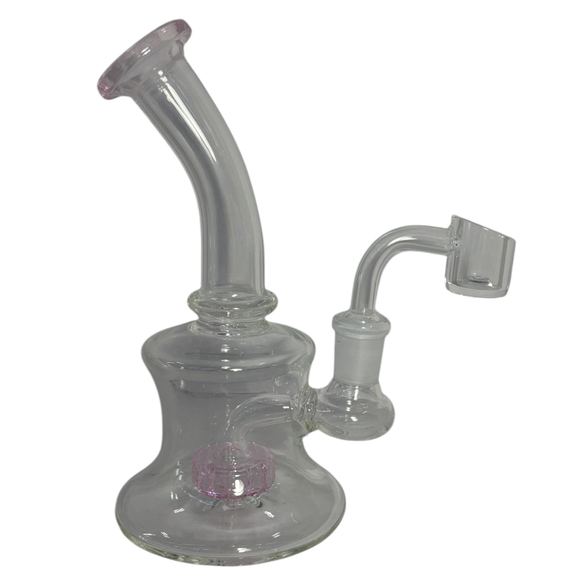 OG 6" Showerhead Perc Dab Rig-Pink-The Wee Smoke Shop