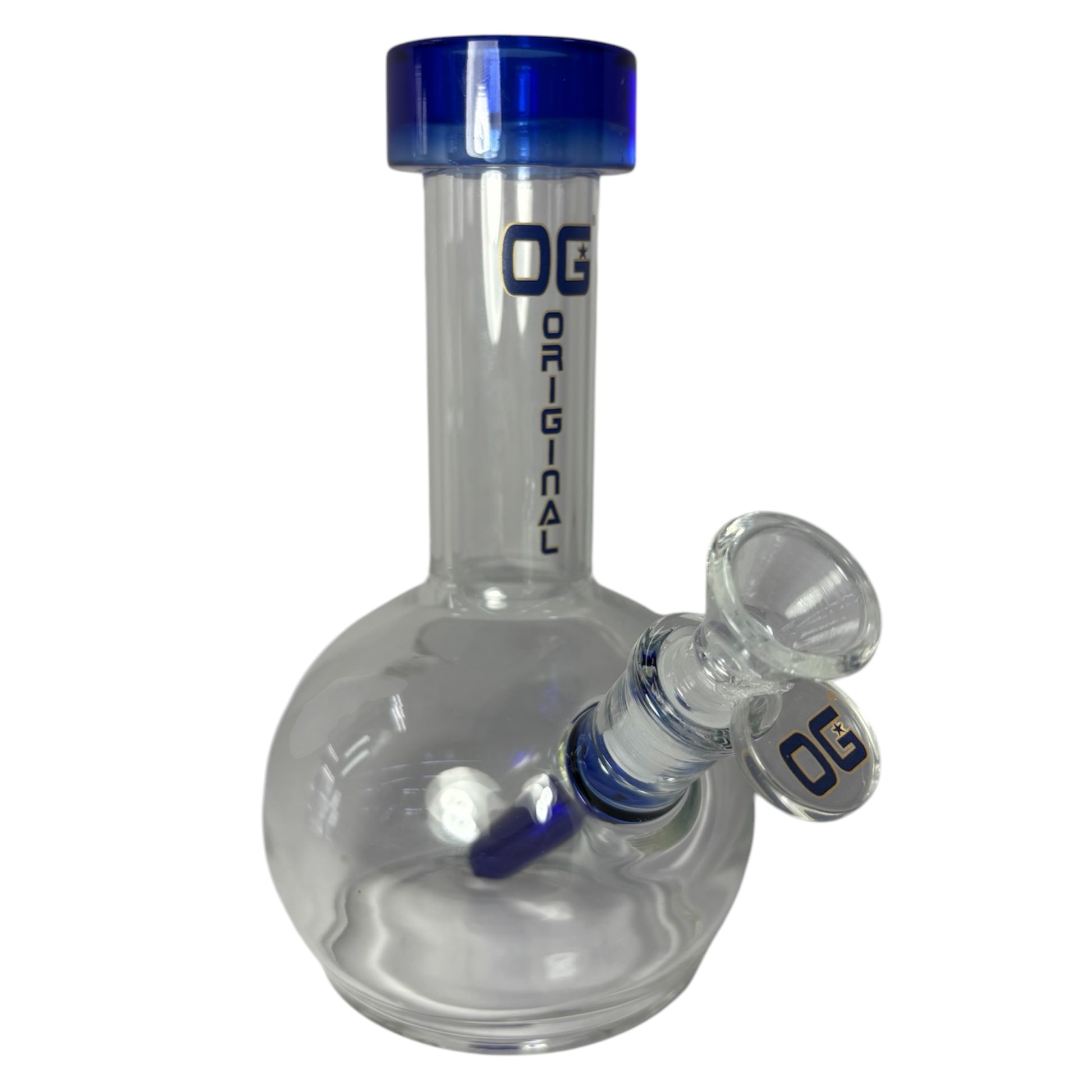 OG 8" Round Bottom Glass Bong-The Wee Smoke Shop