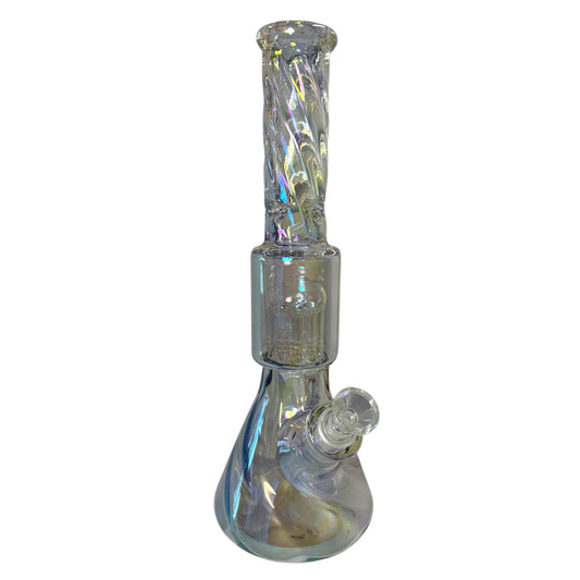 Trippy 14" Colour Shifting Perc Bong (9mm)