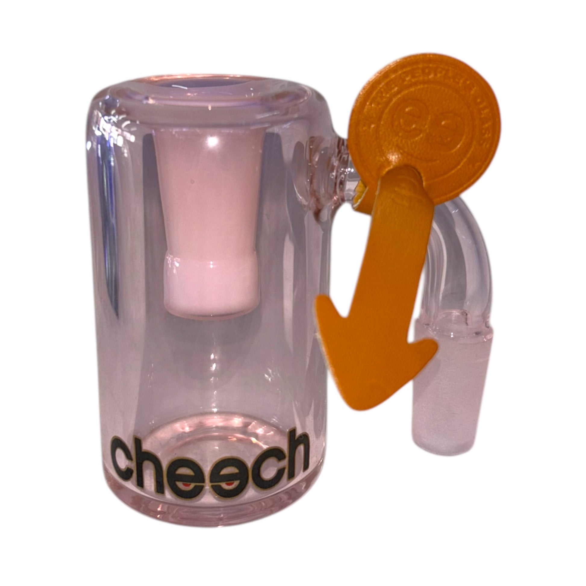 Cheech 14mm Dry Ash Catcher (90 Degree)-Pink-The Wee Smoke Shop