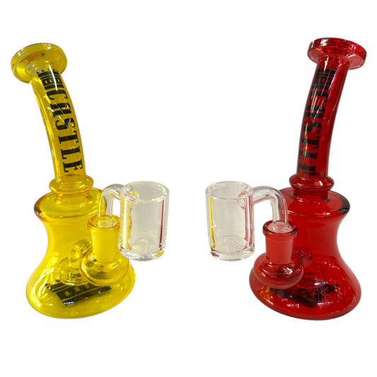 Castle 5" Electroplated Dab Rig-The Wee Smoke Shop