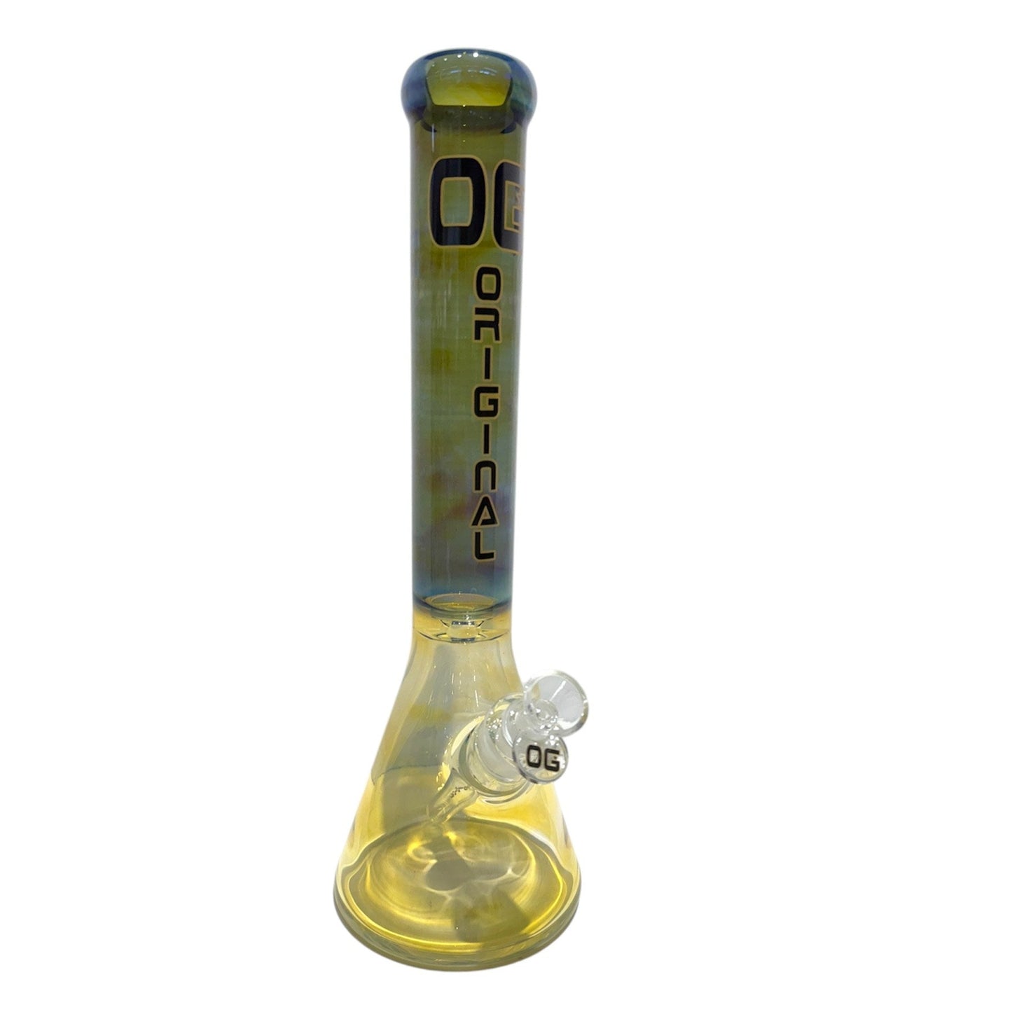 OG 16" Colour Fumed Bong (7mm)-Black-The Wee Smoke Shop
