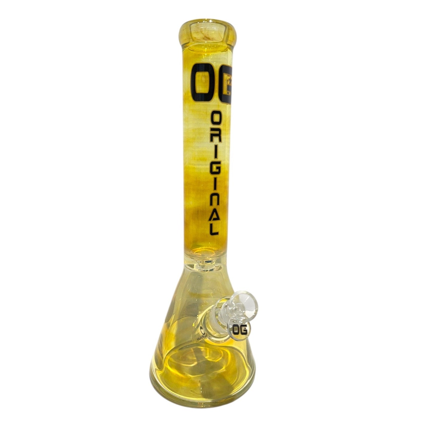 OG 16" Colour Fumed Bong (7mm)-Gold-The Wee Smoke Shop