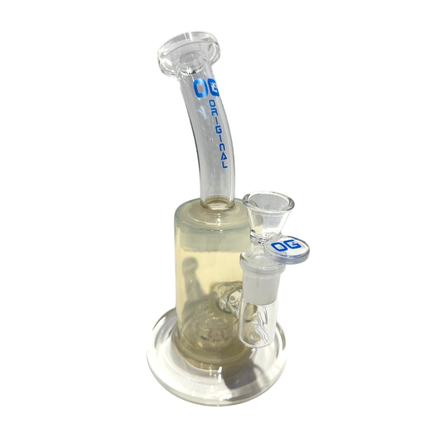 OG 8" Showerhead Perc Iridescent Bong-Blue-The Wee Smoke Shop