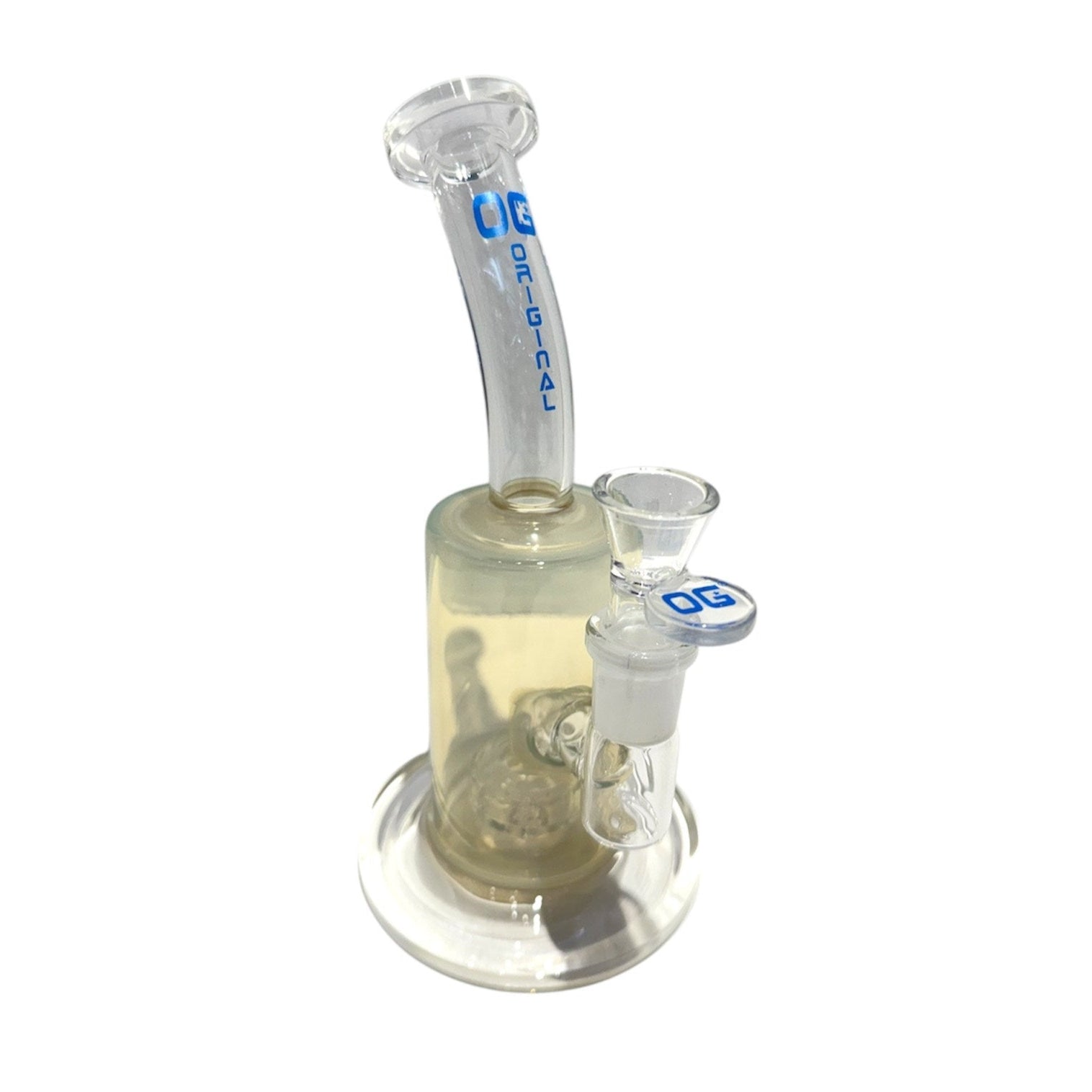 OG 8" Showerhead Perc Iridescent Bong-Blue-The Wee Smoke Shop