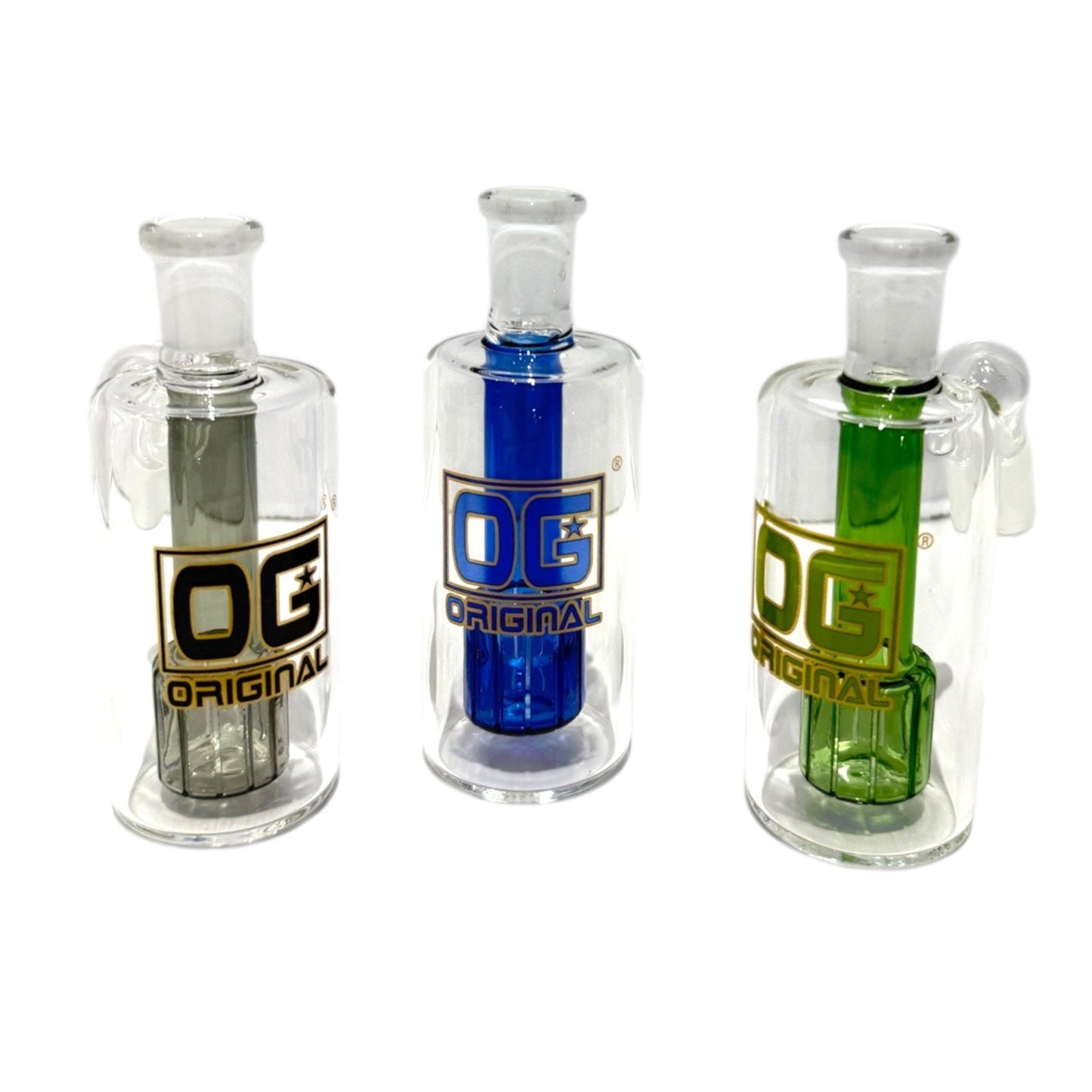 OG Showerhead Perc 14mm Ash Catcher (45°)-The Wee Smoke Shop