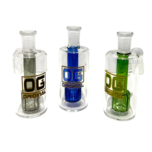 OG Showerhead Perc 14mm Ash Catcher (45°)-The Wee Smoke Shop