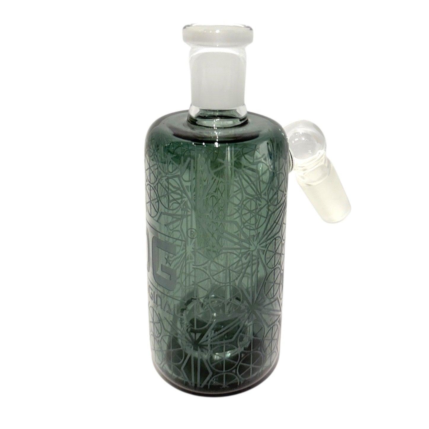 OG Textured 14mm Ash Catcher (45°)-Black-The Wee Smoke Shop