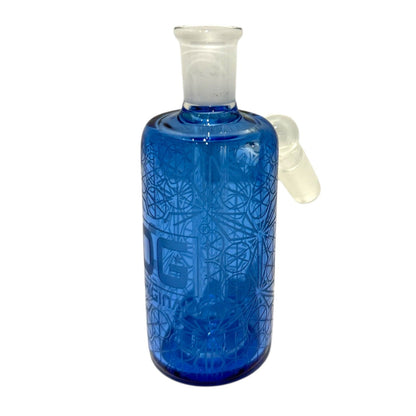 OG Textured 14mm Ash Catcher (45°)-Blue-The Wee Smoke Shop