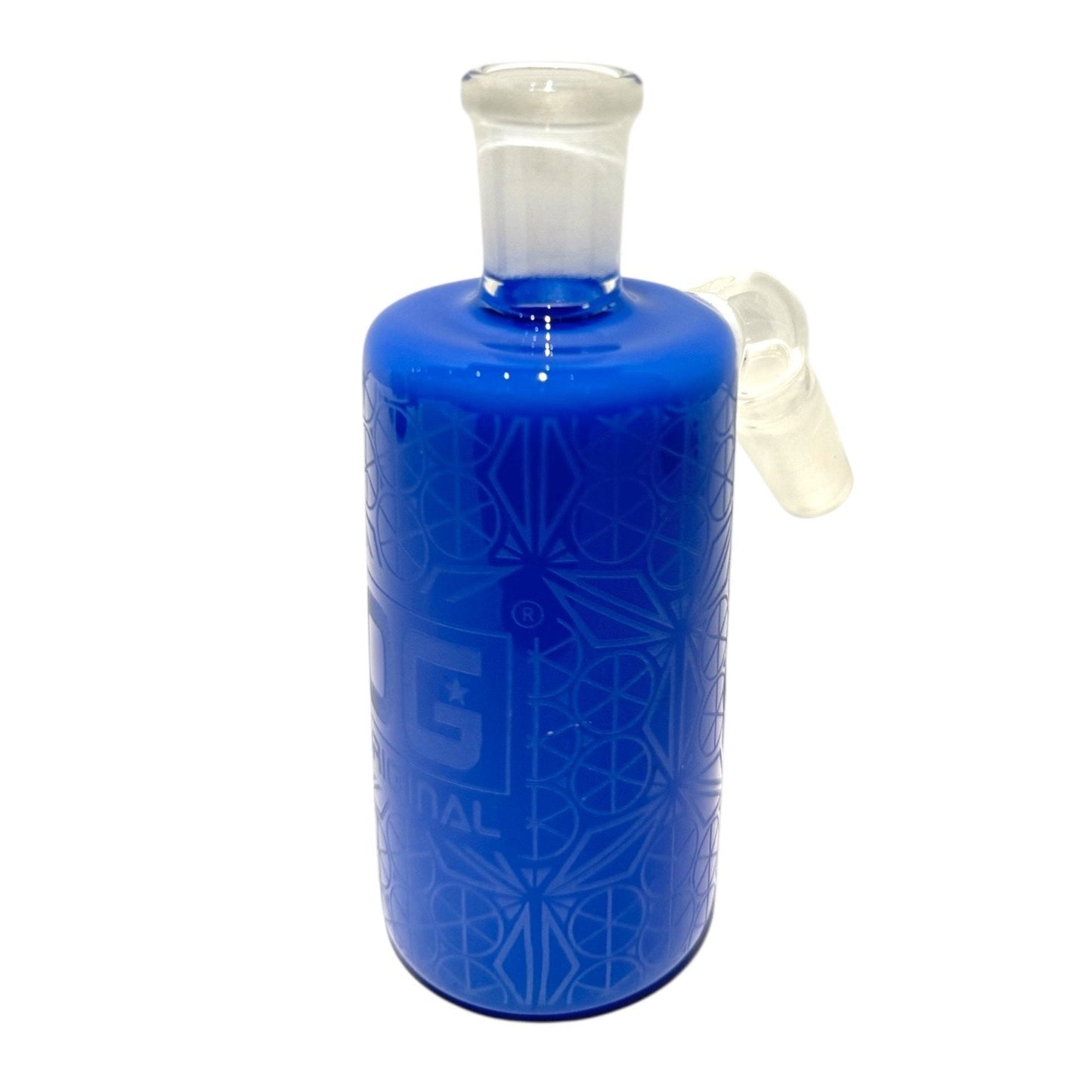 OG Textured 14mm Ash Catcher (45°)-Light Blue-The Wee Smoke Shop