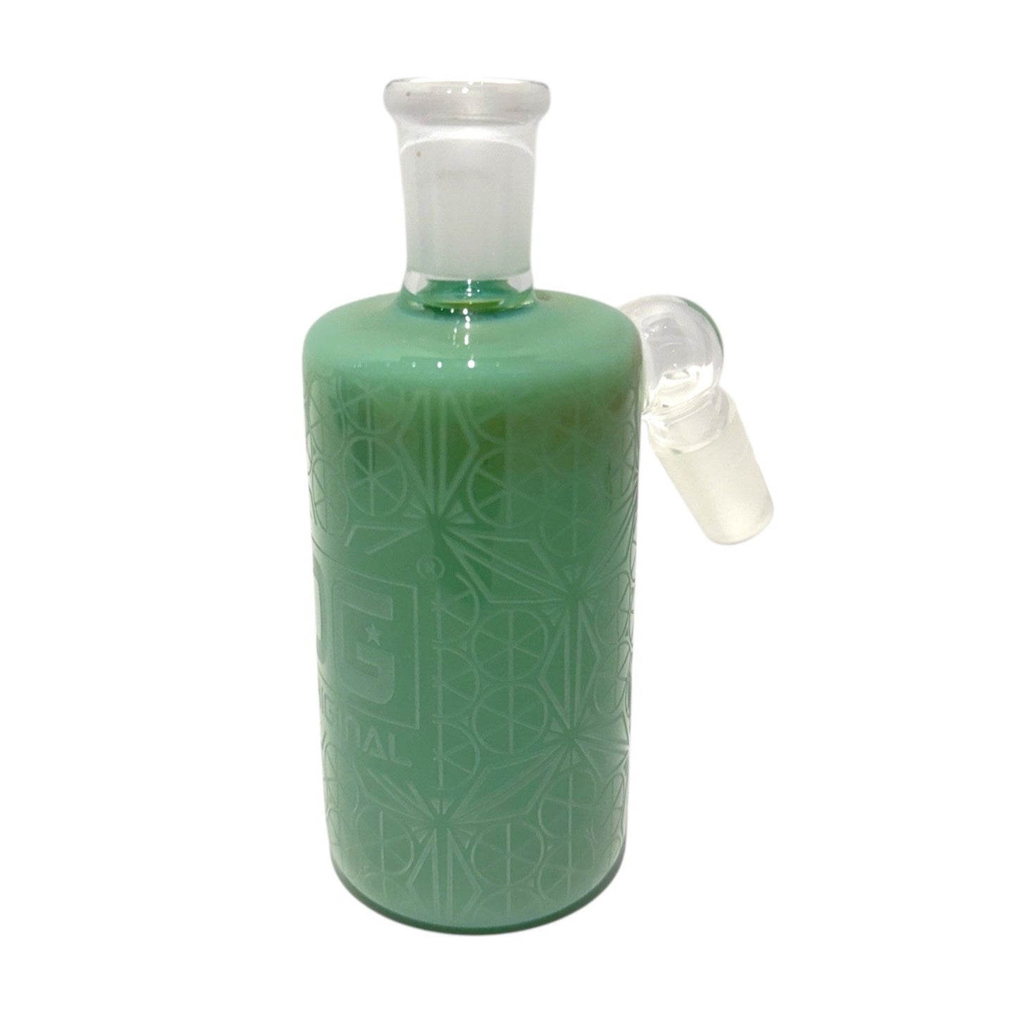 OG Textured 14mm Ash Catcher (45°)-Green-The Wee Smoke Shop
