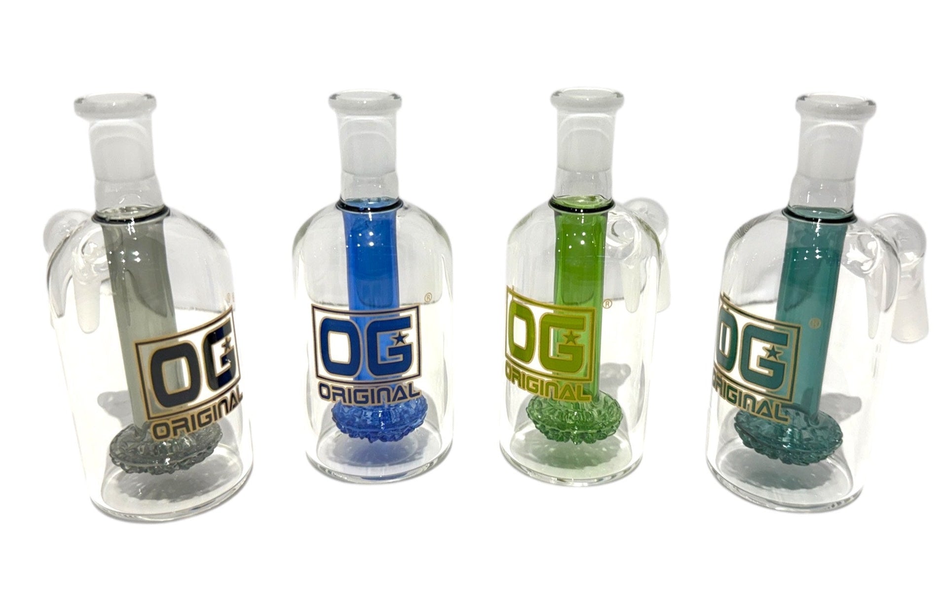 OG 14mm Circle Perc Ash Catcher (45°) -The Wee Smoke Shop