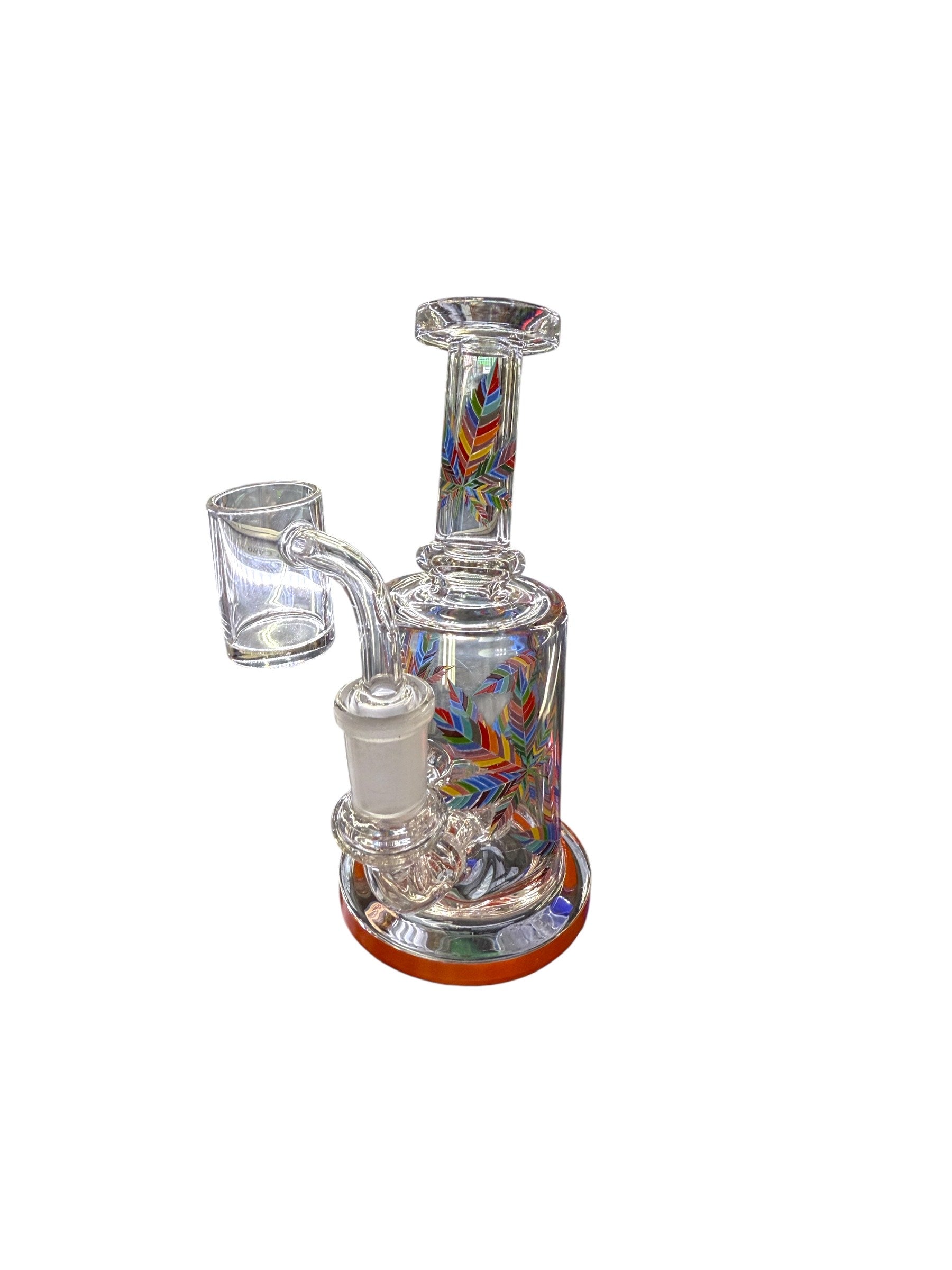 Leaf Arsenal Glass Rig - Orange - The Wee Smoke Shop