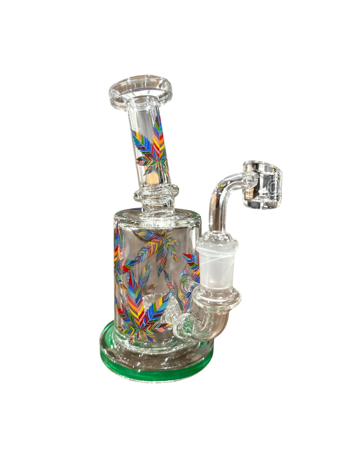 Leaf Arsenal Glass Rig - Green - The Wee Smoke Shop