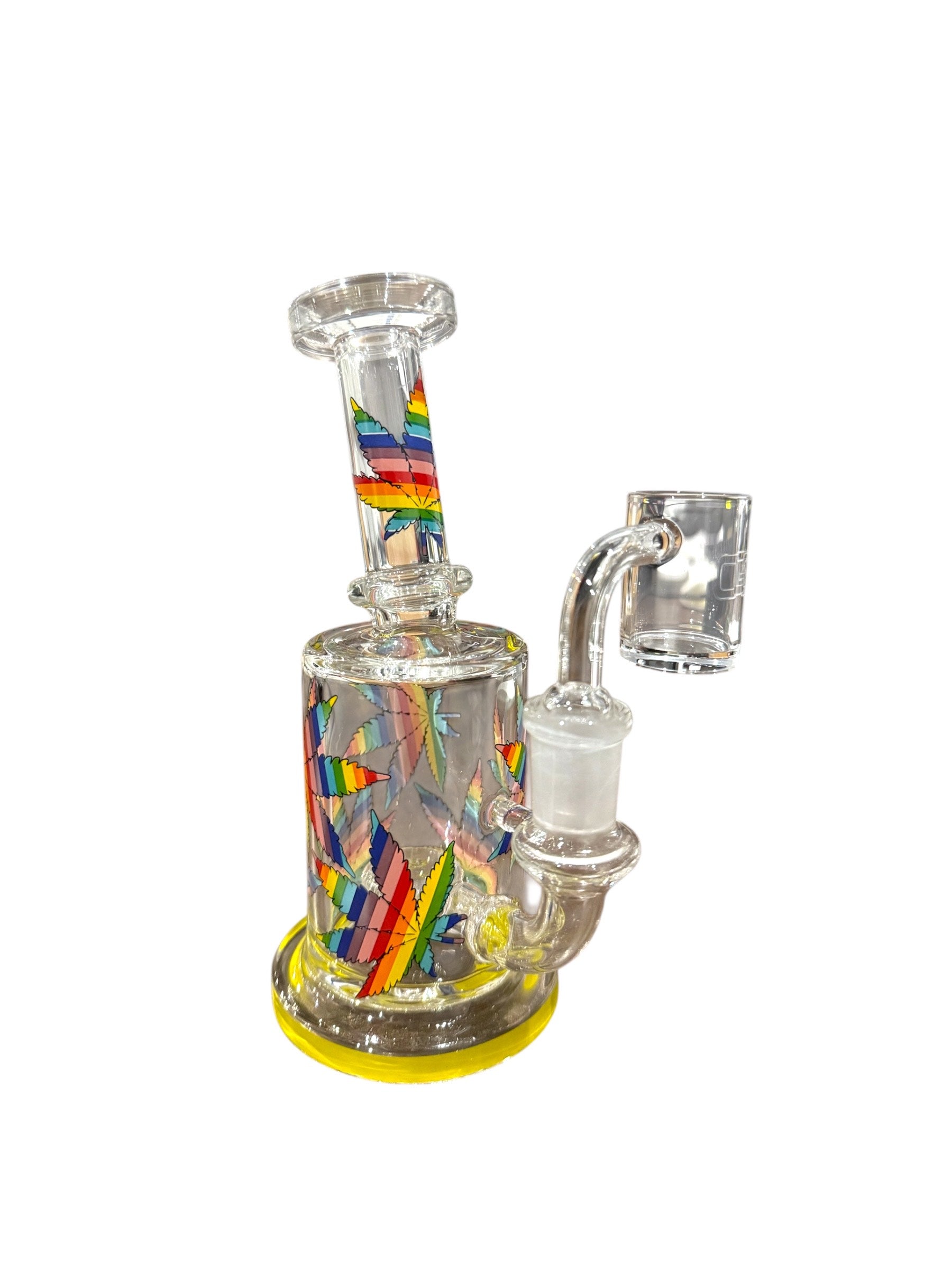 Leaf Arsenal Glass Rig - Yellow - The Wee Smoke Shop