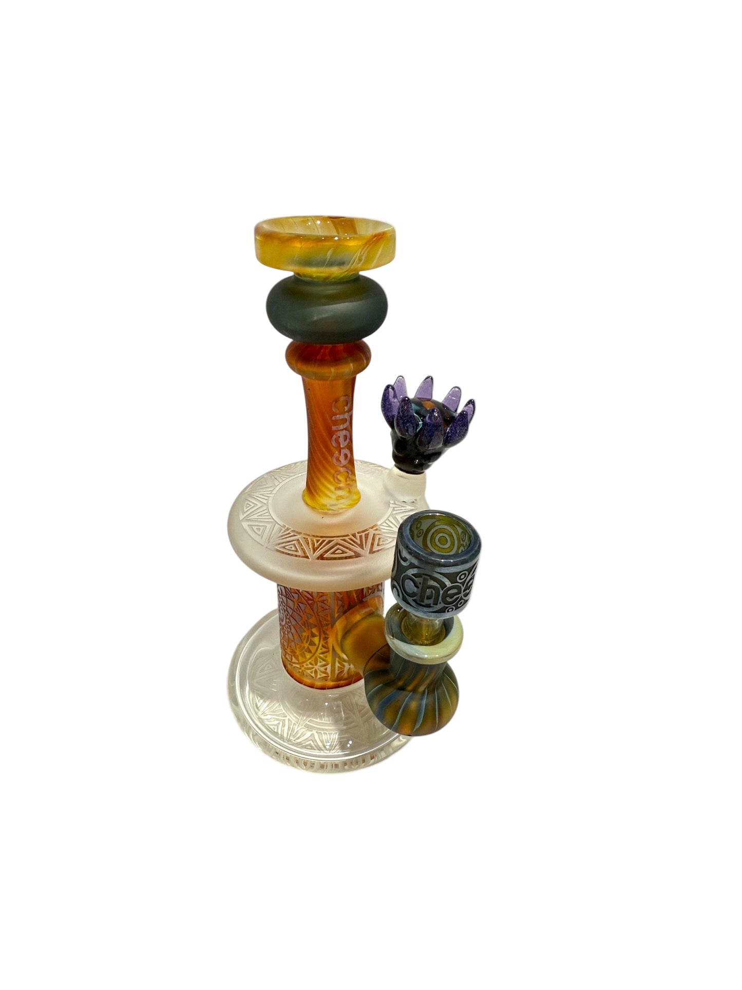 CHEECH 8" SANDBLAST ROOK Bong (CHE-076) - The Wee Smoke Shop