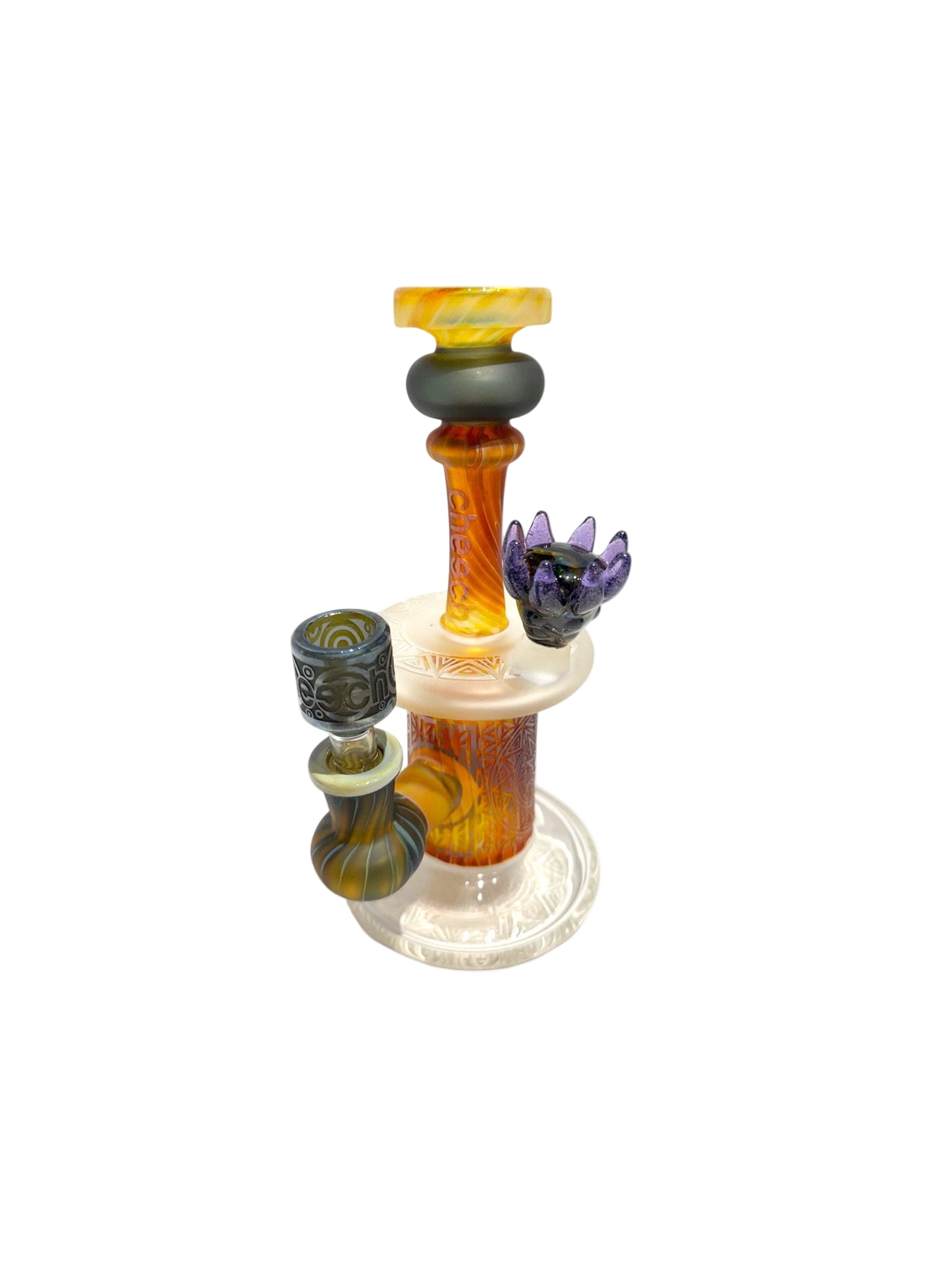 CHEECH 8" SANDBLAST ROOK Bong (CHE-076) - The Wee Smoke Shop
