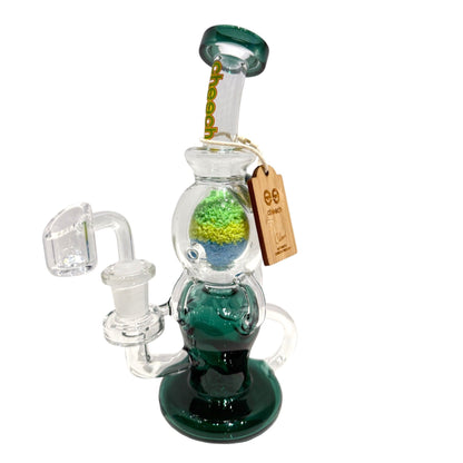 Cheech Glass 9" Glow-In-The-Dark Recycler(CH-155) - The Wee Smoke Shop