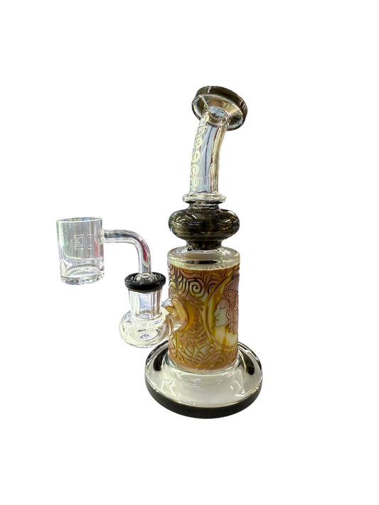 Cheech Medusa 8" Dab Rig - Brown - The Wee Smoke Shop