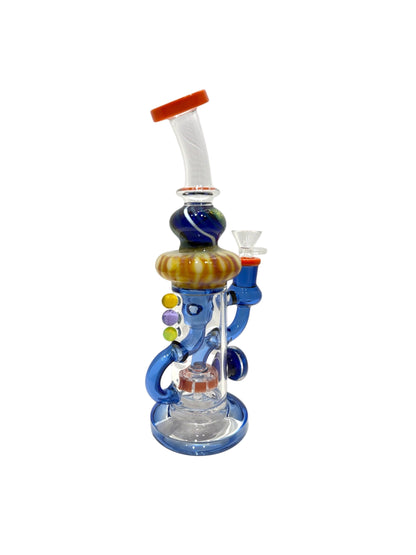 Cheech 9" Dicro Worked Recycler Rig - The Wee Smoke Shop